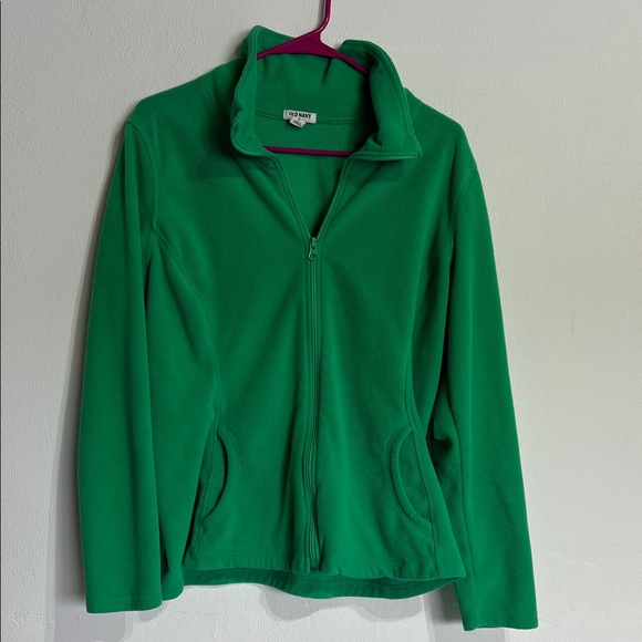 Old Navy Jackets & Blazers - Old Navy Vibrant Green fleece Jacket